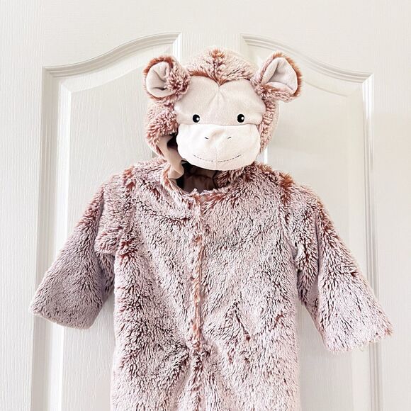 Pottery Barn Kids Baby Monkey Costume Halloween PBK Size 6-12 Months - Picture 12 of 14